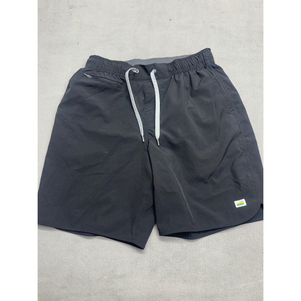 Vuori Mens Banks Short V330 Black Athletic Gym Training Shorts Size Medium